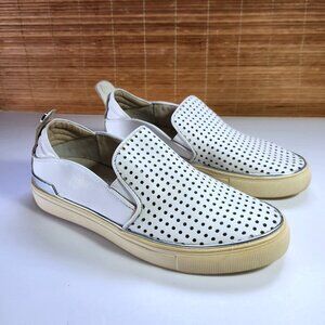 Wishbone Collection Slip on Shoes Womens 6.5 Top Siders White Leather Breathable